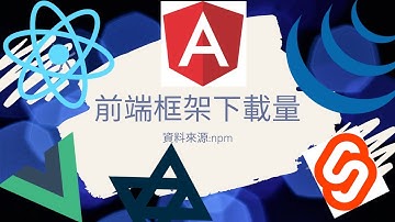 前端框架下載量大比拚🔍2015年到2020年