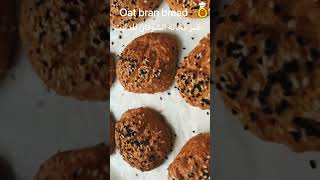 خبز نخالة الشوفان للتخسيس | عيش بدون دقيق #shorts | oat bran bread