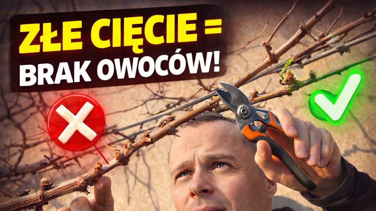 Jak przyciąć winorośl zimą? ✂️❄️ JEDEN BŁĄD = BRAK OWOCÓW 🍇