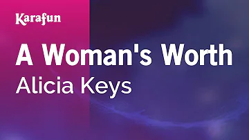 A Woman's Worth - Alicia Keys | Karaoke Version | KaraFun
