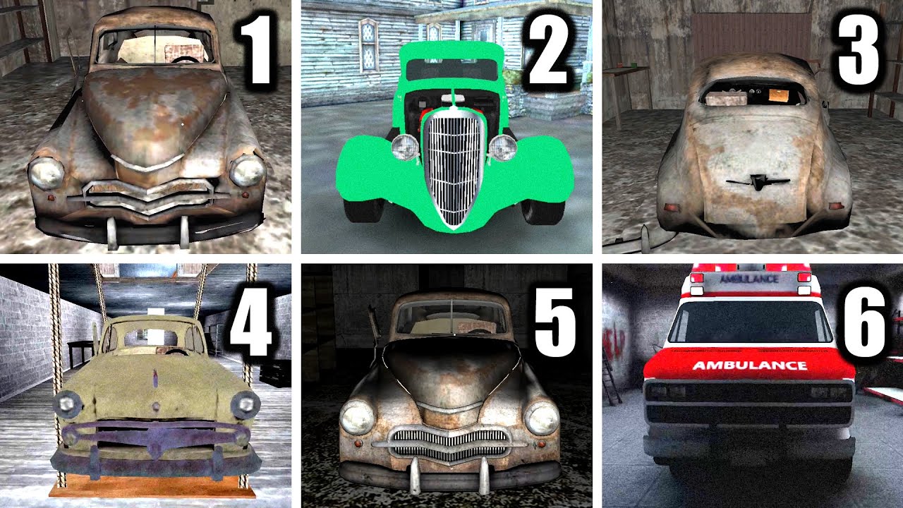 Granny 1 2 3 4 5 6 Car Escape Full Gameplay - Granny All Chapters