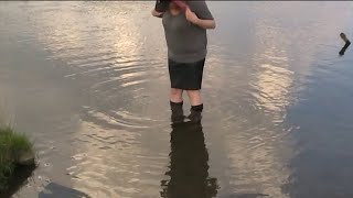 TEASER TESTING MY VINTAGE TALL LEATHER COWGIRL RIDING BOOTS IN MUD AND DEEP WATER