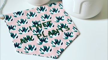 Sew a fabric hanging flag/pennant