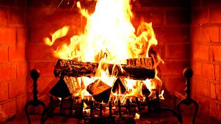 🔥 Fireplace 4K UHD! Fireplace with Crackling Fire Sounds. Fireplace Ambience