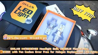 Unboxing & Installing Oxilam M5S H4 LED Bulb on 2025 Suzuki M109R Boulevard