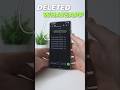 How To Read Deleted Whatsapp Messages #Samsung #SamsungFeatures #TechCreator