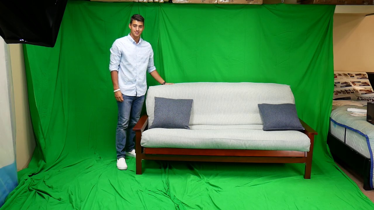 How to open a Futon World, wood frame futon YouTube