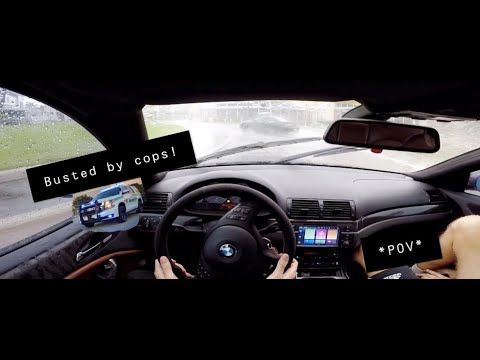 E46 M3 Street Drift in the Rain! *POV*