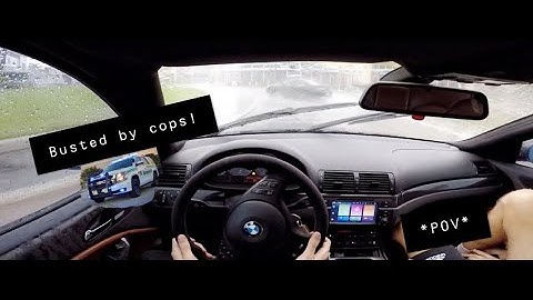 E46 M3 Street Drift in the Rain! *POV*