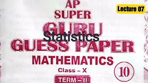 Ap super guru! STATISTICS! #pseb #psebboard #pseb10thclass