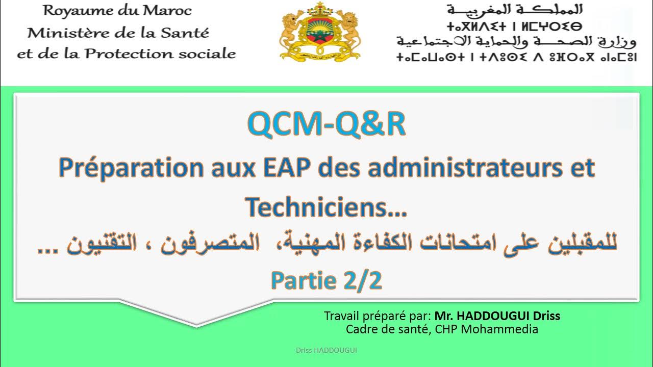 Préparation Aux Eap Des Administrateurs Et Techniciens…partie 2 2 Youtube