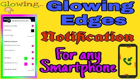 Experience rounded corners and edge lighting notifications of Samsung Galaxy S8 on your smartphone.