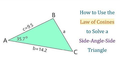 How to Use The Law of Cosines to Solve a SAS Triangle. IN-DEPTH EXPLANATION.