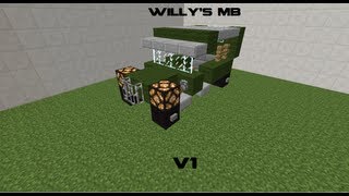Let's Build Minecraft | Army Vehicle Series | Willy's MB v1 screenshot 5