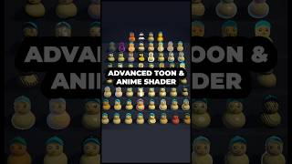 60 Toon and Anime Shaders for Unity URP #Shorts #unity #shadergraph #UnityUrp #shader  #anime #toon