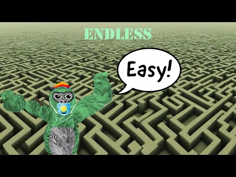 Can A Gorilla Tag Kid Beat An Endless Maze? #gorillatag Mike your man