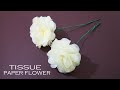 TISSUE PAPER FLOWER || HOW TO MAKE TISSUE PAPER FLOWERS || BEAUTIFUL TISSUE PAPER FLOWER