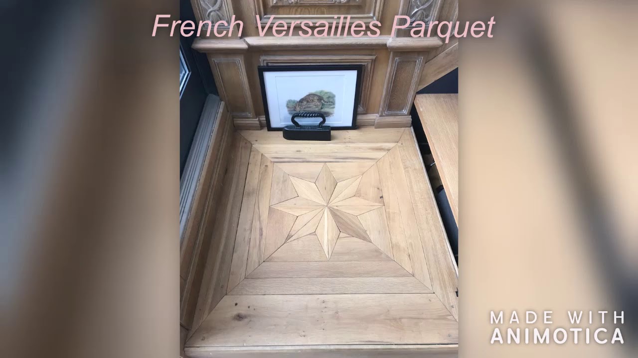 Versailles parquet floor - reclaimed old oak wood