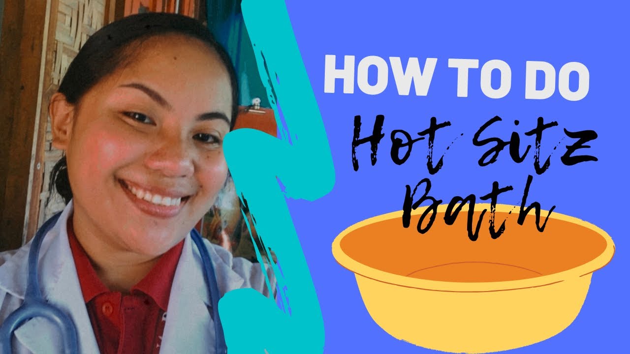 HOW TO DO HOT SITZ BATH 👩🏻‍⚕️ YouTube