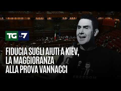Video Fiducia sugli aiuti a Kiev, la maggioranza alla prova di Vannacci
