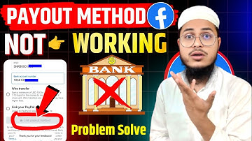 facebook link payout method par click karne ka option nahi araha hai | link payout method no working