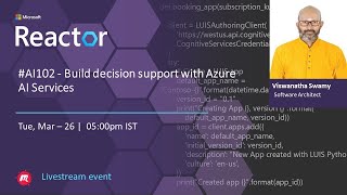 #AI102 - Build decision support with Azure AI Services