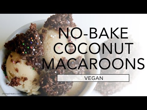 No-Bake Vegan Chocolate Coconut Macaroons