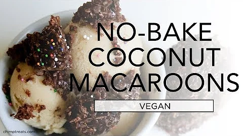 No-Bake Vegan Chocolate Coconut Macaroons