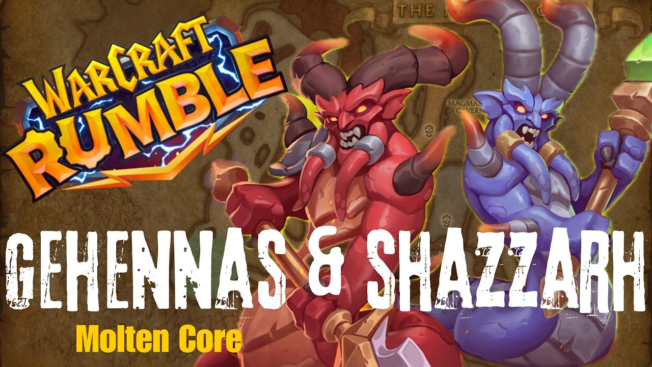 Warcraft Rumble Raid Molten Core Gehennas & Shazzarh ( Updated