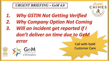 Problems with GeM 4.0 || GeM 4.0 Error for GSTIN Update and Order Accept || How to Rectify GeM Issue