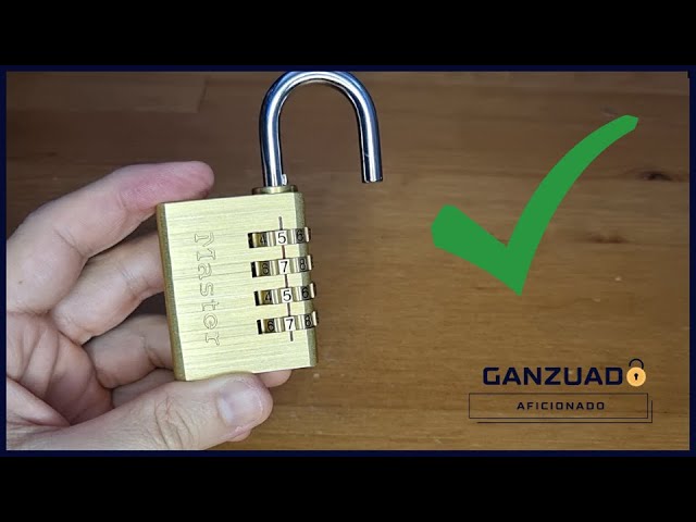 F004 HOW TO DECODE AN OPEN DIAL PADLOCK eng sub 