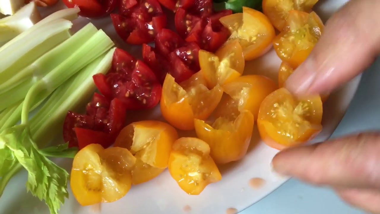 Crudités con salsa di yogurt e senape - Sempresolobio