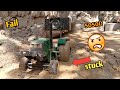 Rc remote control jhon deere tractor stuck in mud!! | Jhon deere tractor OffRoading..