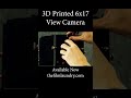 3D Printed 617 View Camera. #filmphotography #panorama #3dprinting