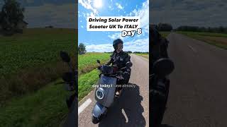 UK to Italy on a solar powered electric scooter, Day 8