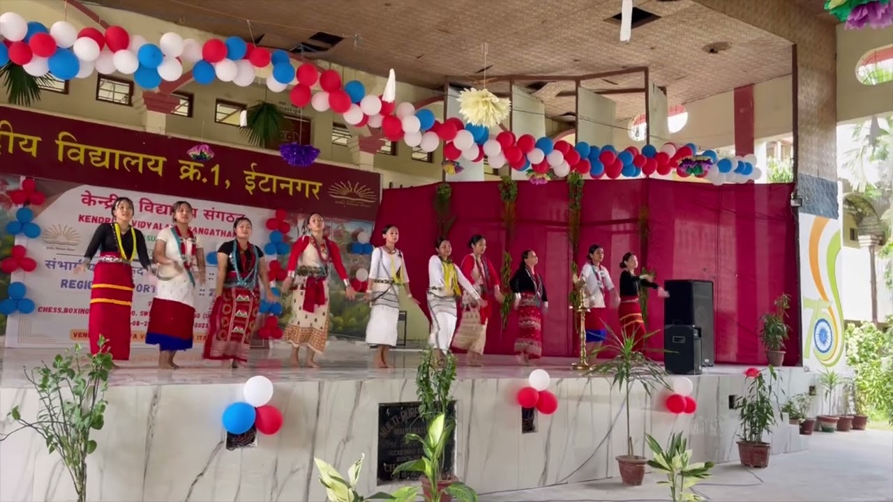 Beautiful dance performance by students of KV No1 Itanagar on songs of various tribes of Arunachal