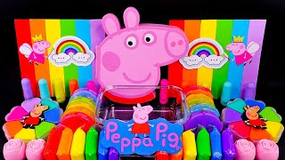 Peppa Pig Mixing Random With Piping Bag | Peppa Pig Slime mixing | HP Slime