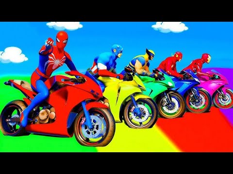 الرجل العنكبوت انقاذ باتمان Spider-Man Rescue batman vs iron man vs venom funny Game GTA 5 superhero