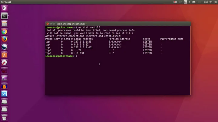 How to scan for open ports using netstat and nmap (ubuntu,linux mint)