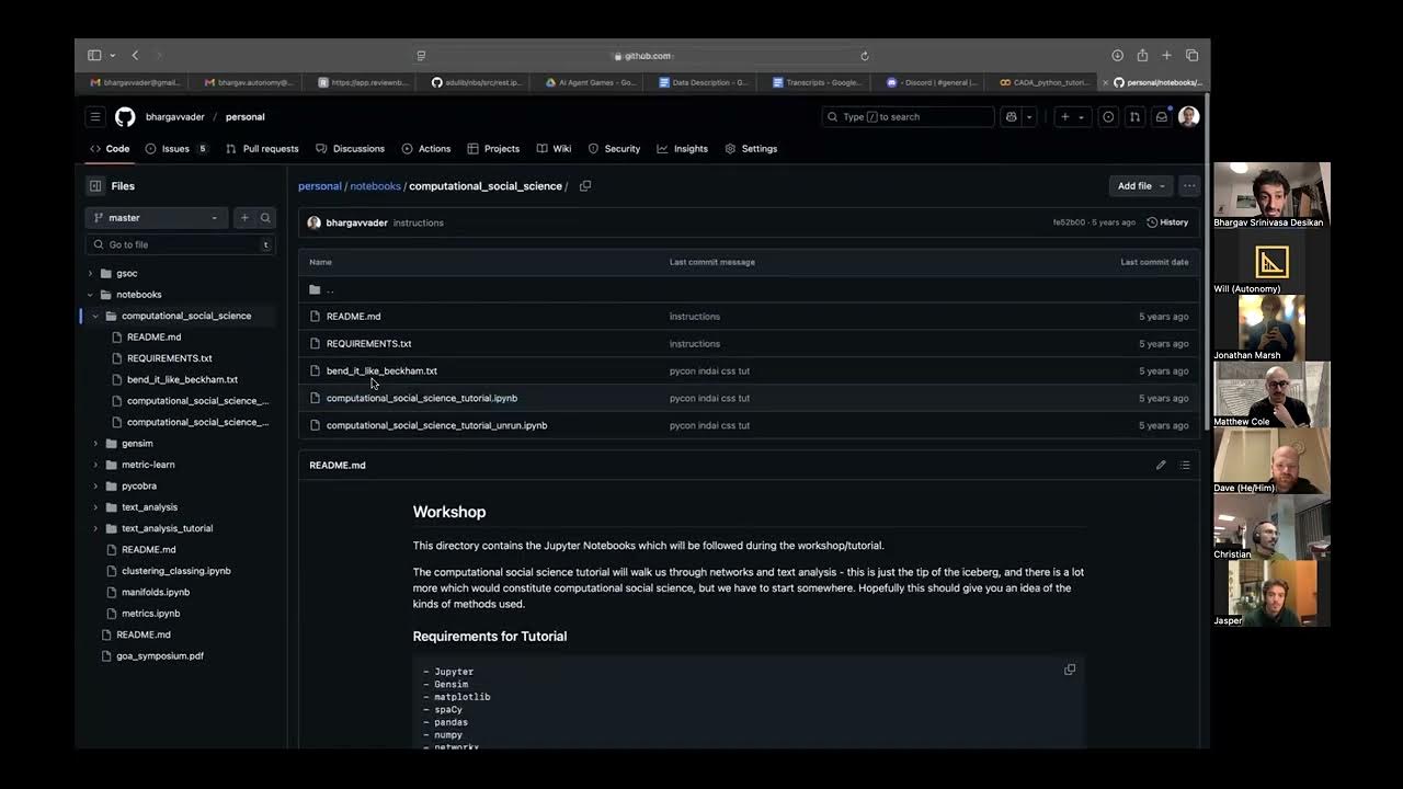 Python seminar for more experienced coders: CADA network - YouTube