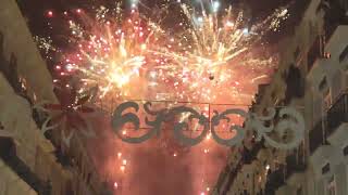 La fiesta de laa Fallas en Valencia , de locura