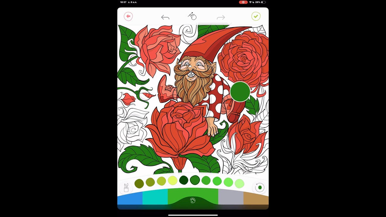 Coloring pictures No.10 #paint #shorts#digitalcoloring#ipadart#relaxing#satisfying