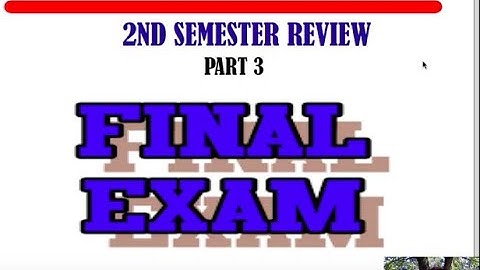 ALGEBRA 2 TRIG ADV 2ND SEM FINAL EXAM REVIEW PART 3