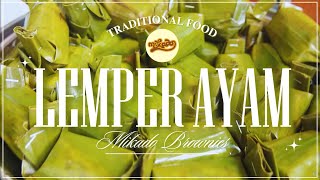Kudapan Tradisional Lemper Pulen Isi Ayam Mikado