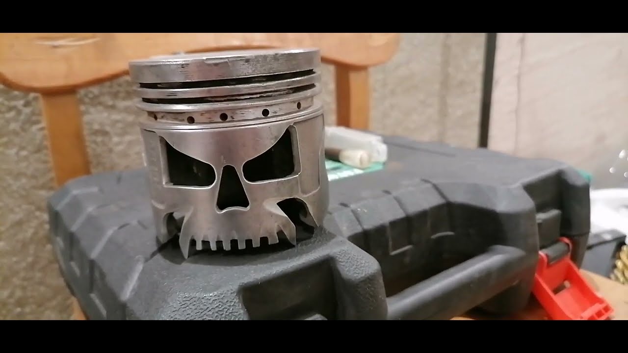 Череп из поршня. Когда скучно в гараже. #youtube #череп #череп #топ