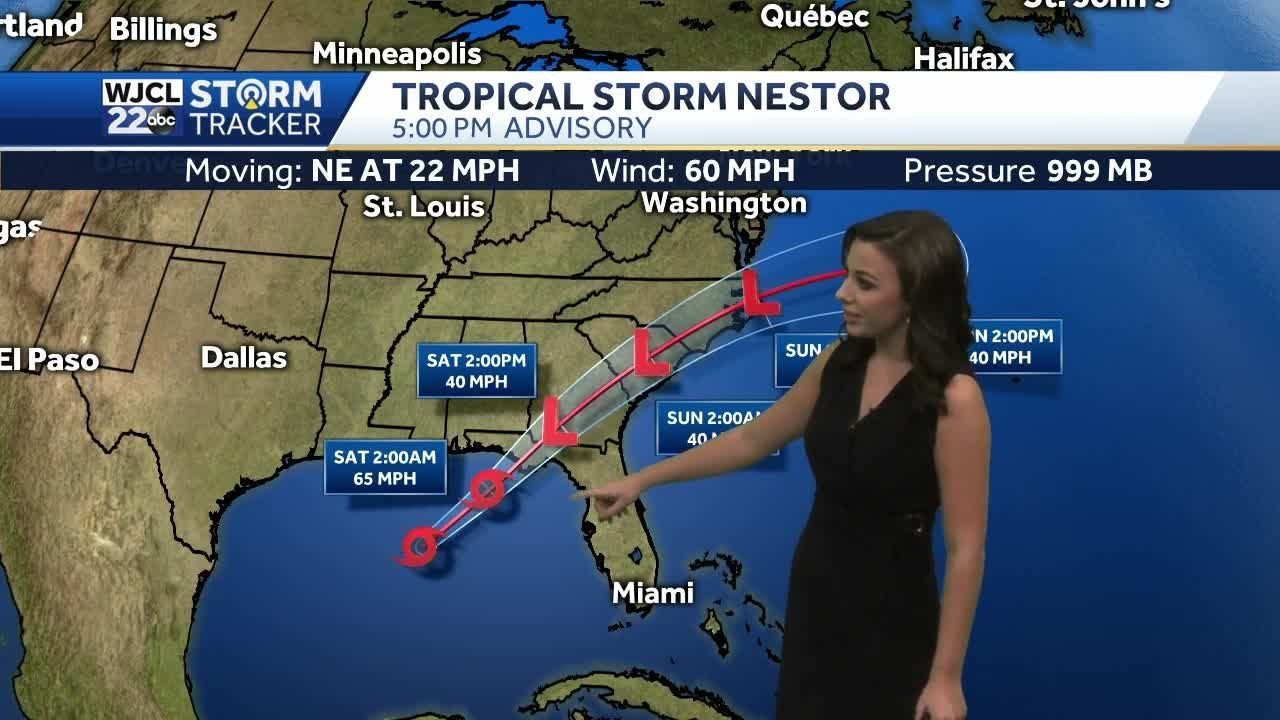 Tropical Storm Nestor set to impact SE Saturday