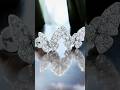 Diamond Butterfly Stud Earrings in 18K White Gold | Symbol of Transformation & Beauty