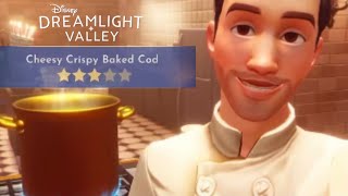 How to make Cheesy Crispy Baked Cod Recipe - Disney Dreamlight Valley Net Worth