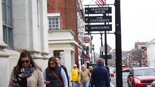 Georgetown: Historic DC neighborhood of cobblestone charm, elite university life & waterfront energy