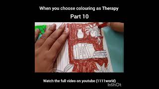 immerse yourself in colours. comment 'link' to buy coloring pages. #colouring #therapy #coloring